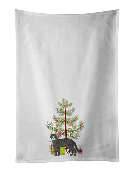 Tricolour Aegean Cat Christmas Kitchen Towels