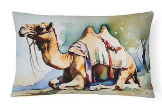 Watercolor Camel Indoor and Outdoor Throw Pillow