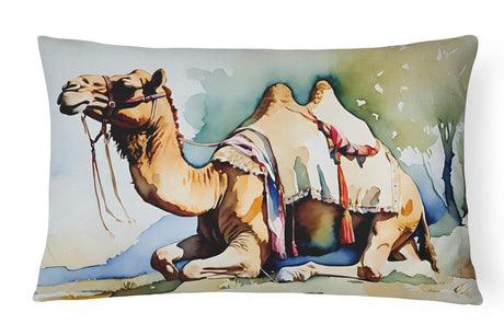 Watercolor Camel Indoor and Outdoor Throw Pillow