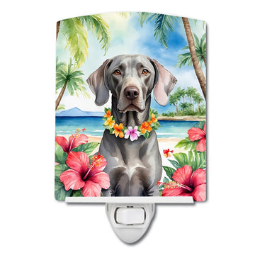 Weimaraner Luau Decorative Night Light