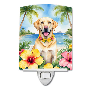 Yellow Labrador Luau Decorative Night Light