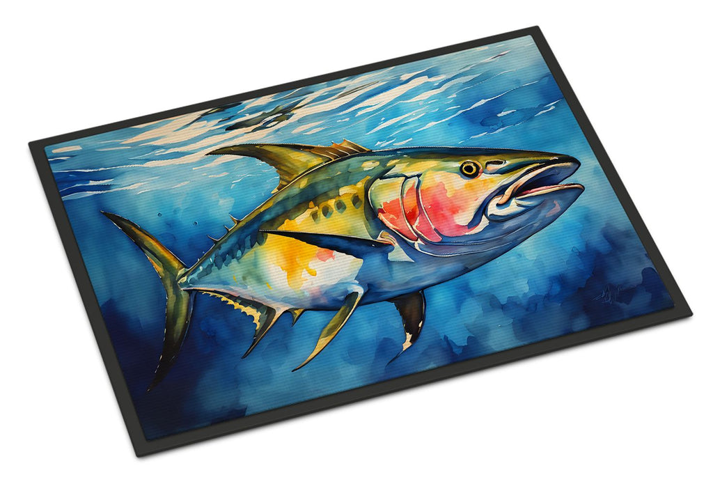 Yellowfin Tuna Artwork Indoor-Outdoor Doormat