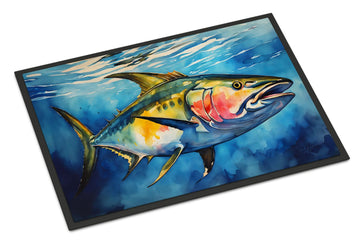 Yellowfin Tuna Artwork Indoor-Outdoor Doormat