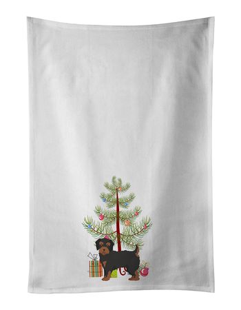 Yorkiepoo Christmas Tree Kitchen Towel Set