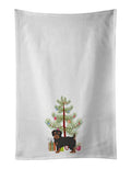 Yorkiepoo Christmas Tree Kitchen Towel Set