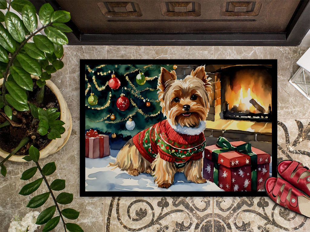 Cozy Christmas Doormat for Indoor or Outdoor Entryway