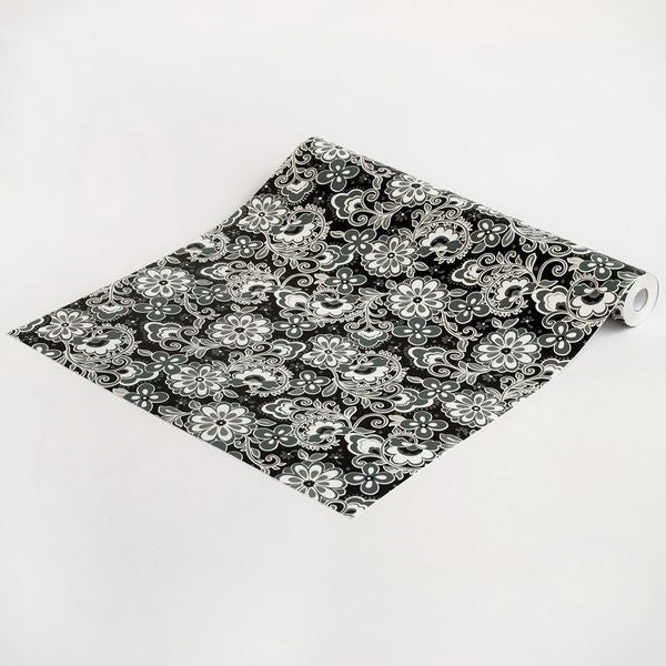 Night Flowers Self-Adhesive Vinyl Wallpaper – Peel and Stick, Removable, Pre-pasted