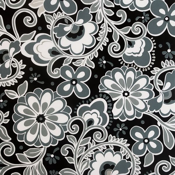 Night Flowers Self-Adhesive Vinyl Wallpaper – Peel and Stick, Removable, Pre-pasted