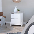 Brookland Two-Drawer Bedside Nightstand