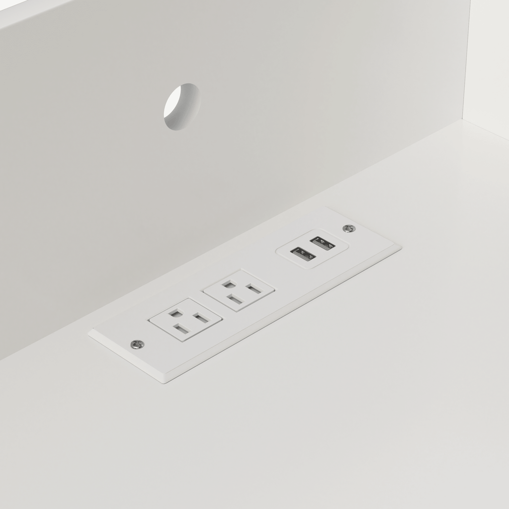 Modern Nightstand with Hidden Charging and RGB Lighting