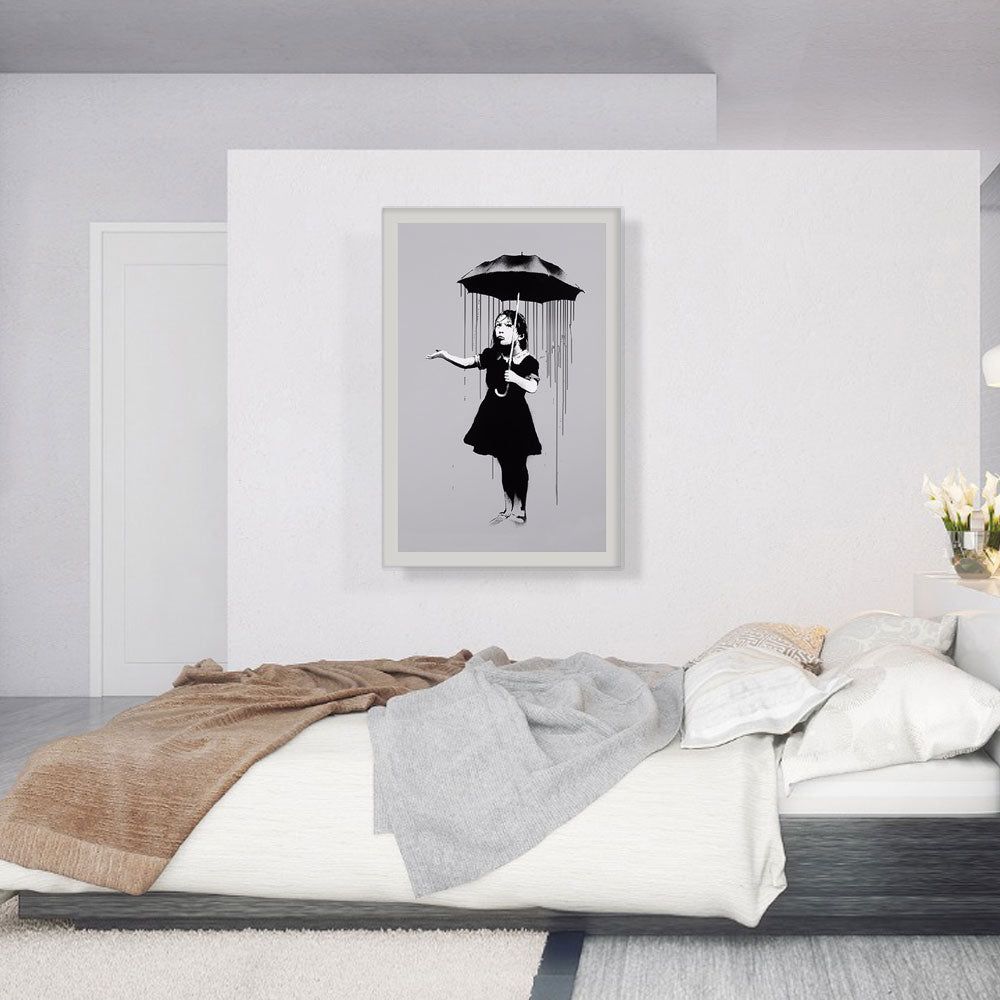 Nola Girl With Umbrella – Premium Canvas Wall Art