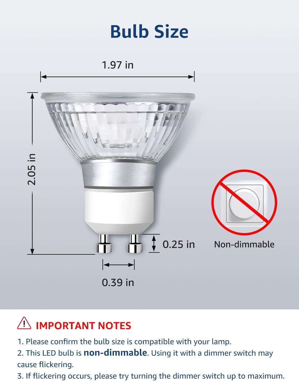 Soft Warm GU10 LED Flood Bulbs