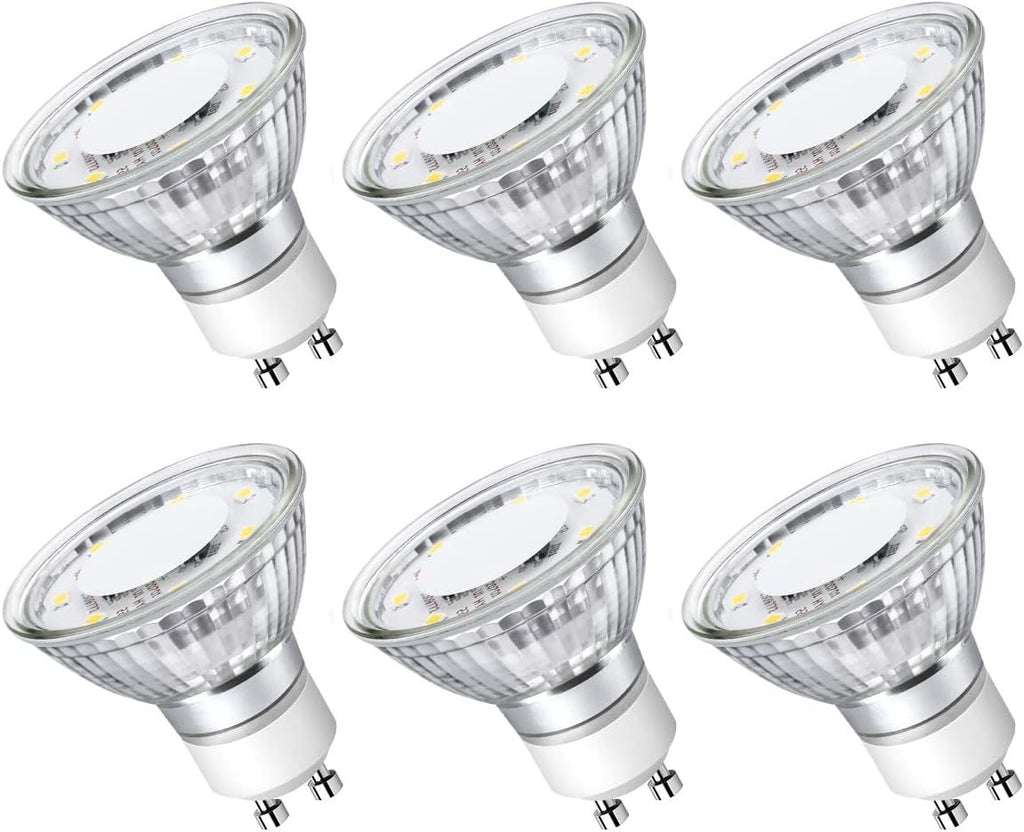 Non-Dimmable GU10 LED Light Bulbs, 5000K Daylight White GU10 Bulb Replacement for Recessed Track Lig