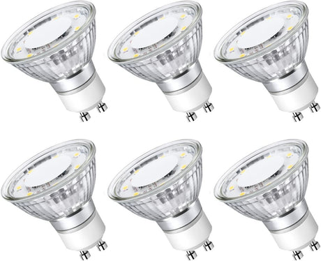Non-Dimmable GU10 LED Light Bulbs, 5000K Daylight White GU10 Bulb Replacement for Recessed Track Lig