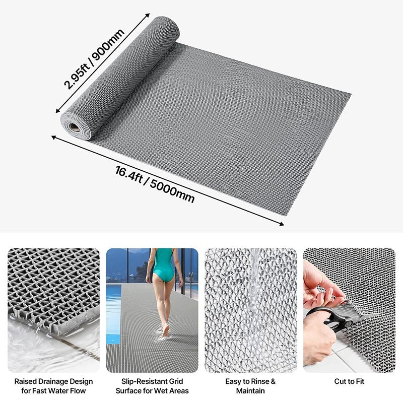 One-Piece Drainage Mat for Wet Areas