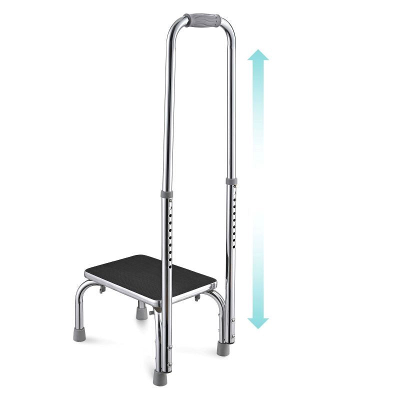 Non-Slip Step Stool with Supportive Handrail