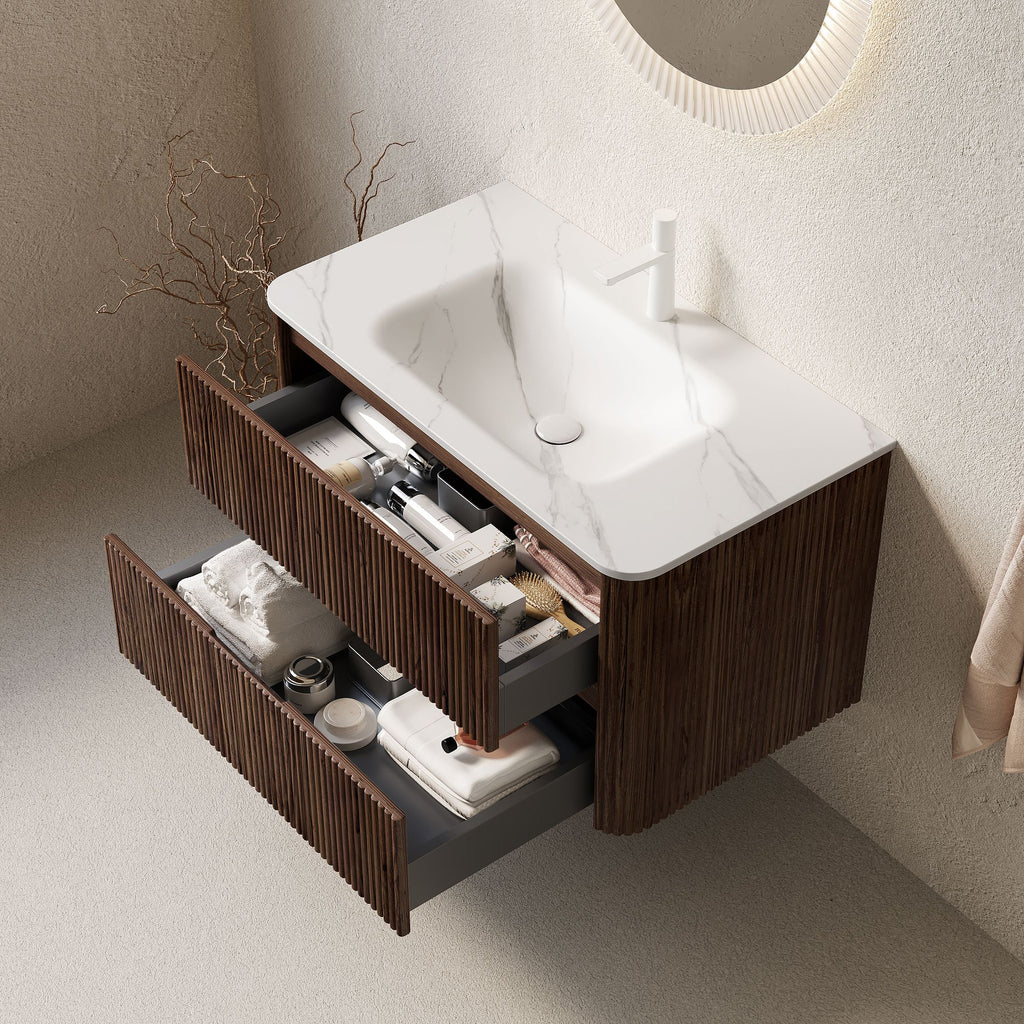 NOOR Floating Bathroom Vanity with Integrated Basin