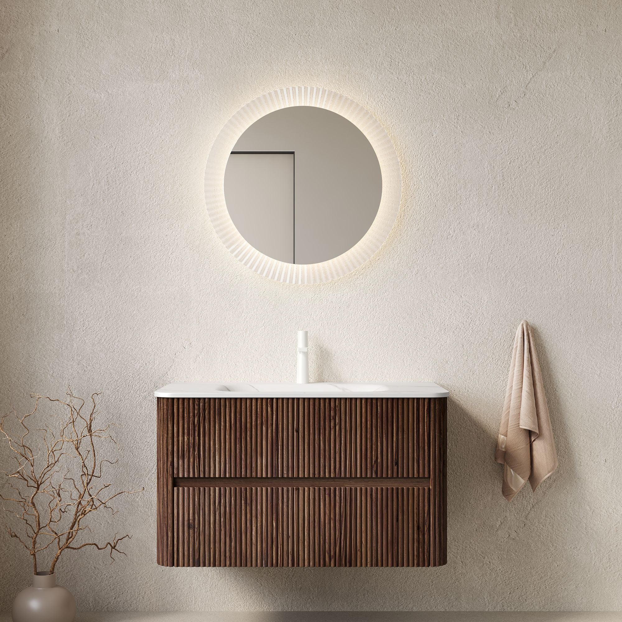 NOOR Floating Bathroom Vanity with Integrated Basin