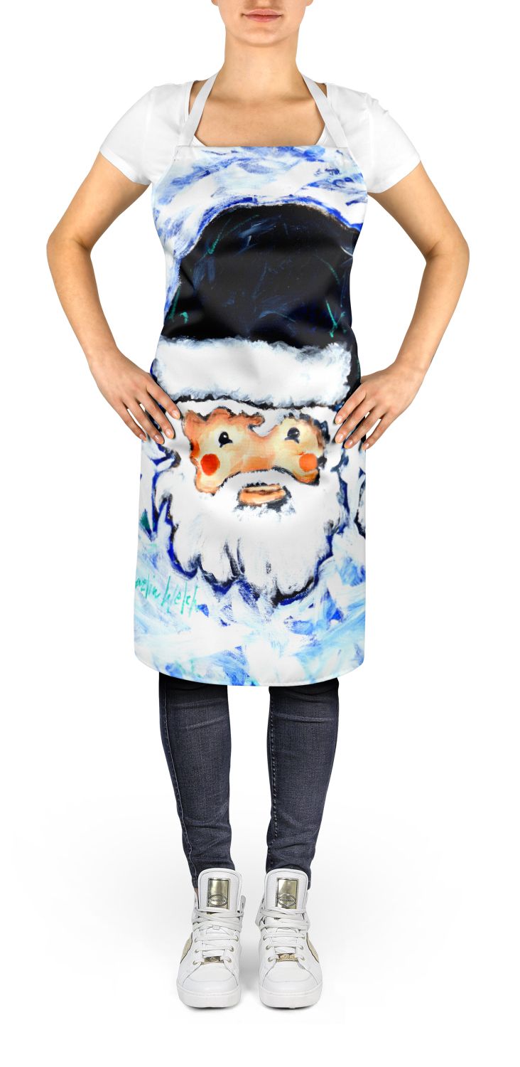 Novena Blue Santa Claus Art Apron
