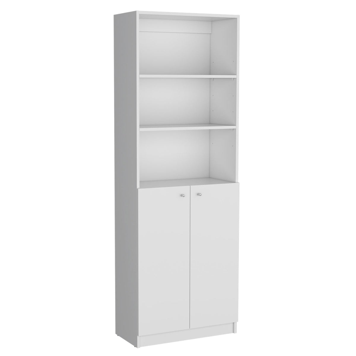 Oasis 3-Piece Living Room Set with Bookcases in White
