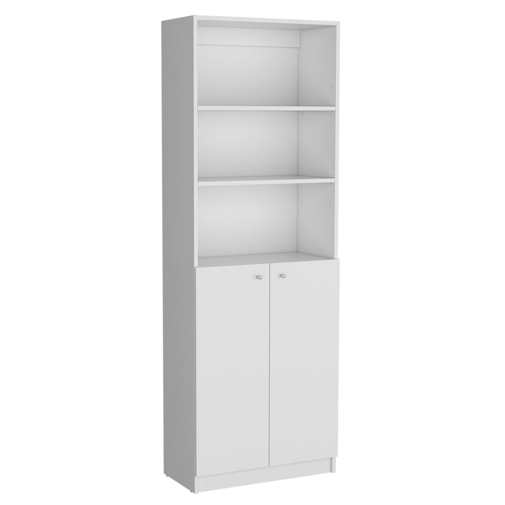 Oasis 3-Piece Living Room Set with Bookcases in White