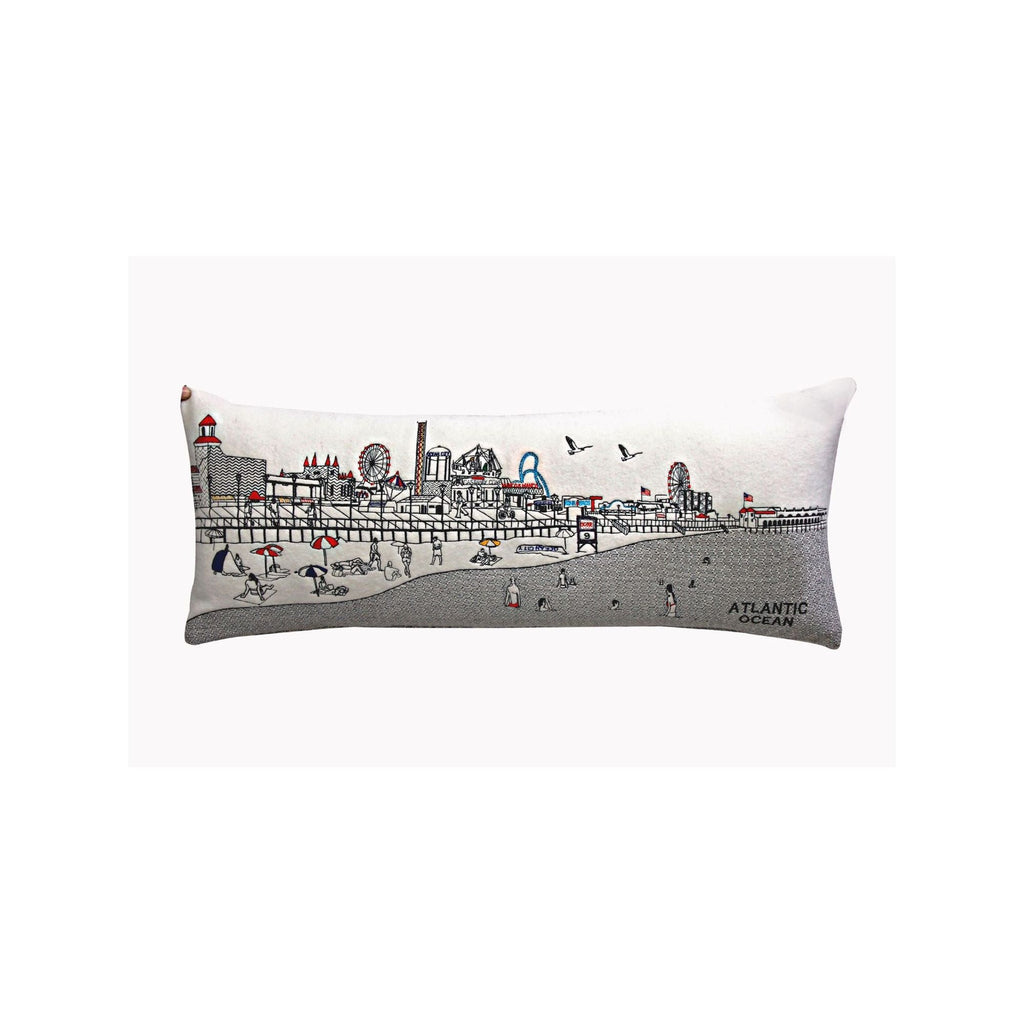 Ocean City NJ Shore Pillow in Day and Night Designs - Prince: 24x14 inches / Day