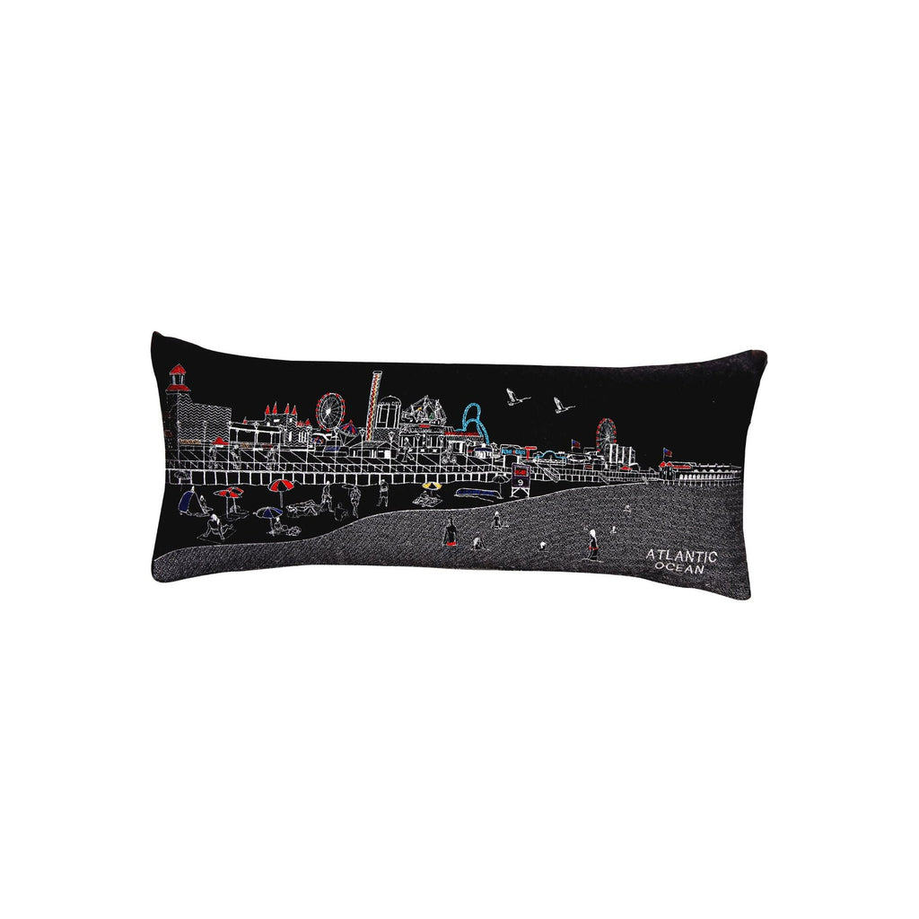 Ocean City NJ Shore Pillow in Day and Night Designs