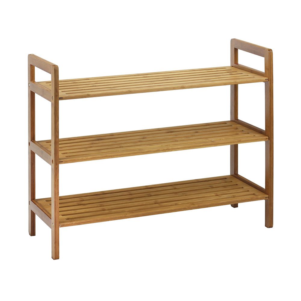 Oceanstar 3-Tier Shoe Rack – Compact Design with Open Slats