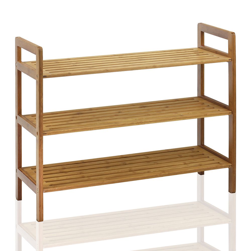 Oceanstar 3-Tier Shoe Rack – Compact Design with Open Slats