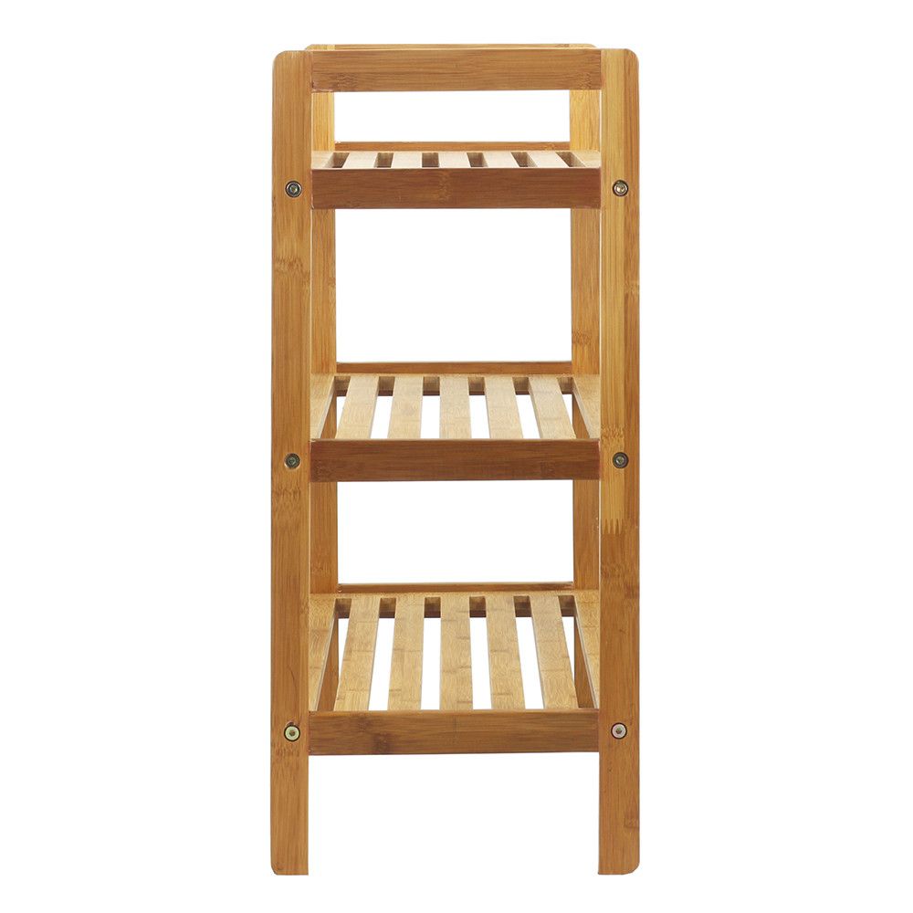 Oceanstar 3-Tier Shoe Rack – Compact Design with Open Slats