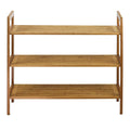 Oceanstar 3-Tier Shoe Rack – Compact Design with Open Slats