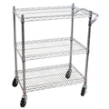 Oceanstar 3-Tier practical Utility Cart with Adjustable Shelves and Easy Mobility