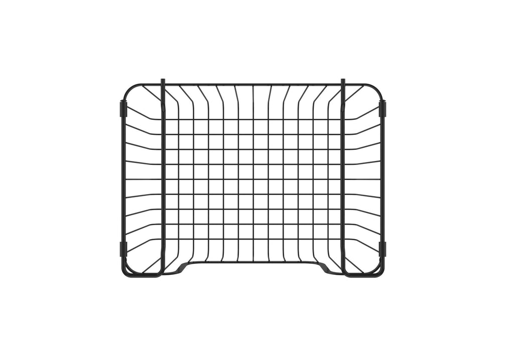 Oceanstar Stackable Wire Storage Baskets with Easy-Carry Handles – Set of 2