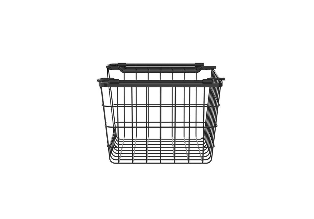 Oceanstar Stackable Wire Baskets for Pantry, Kitchen, Bathroom Organization
