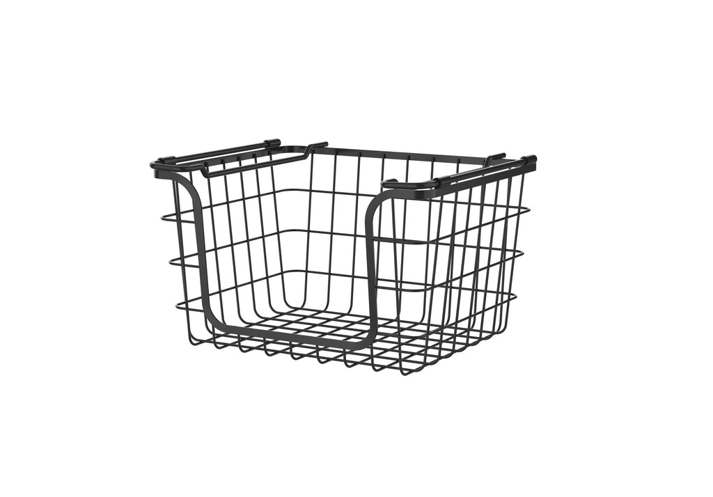 Oceanstar Stackable Wire Baskets for Pantry, Kitchen, Bathroom Organization