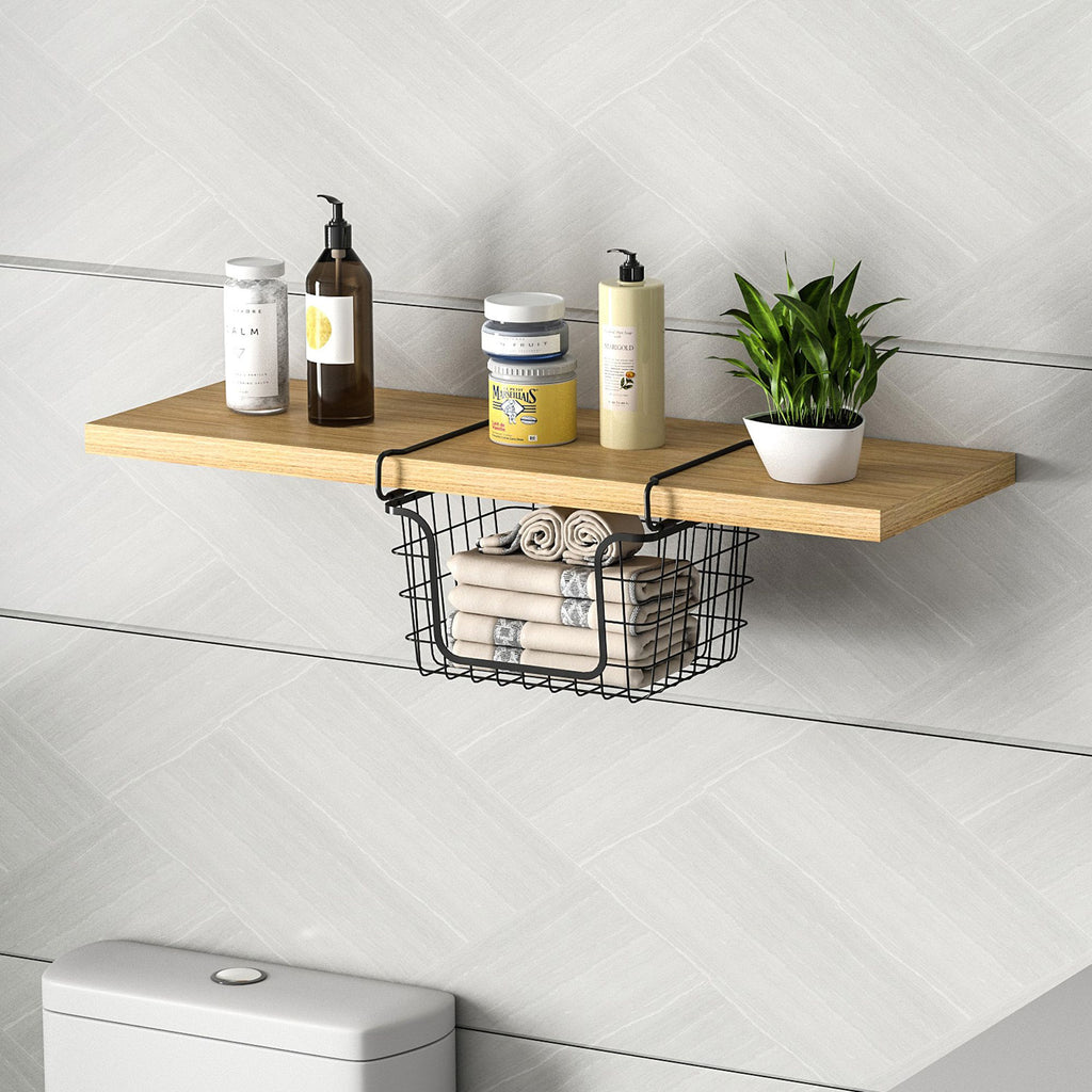 Oceanstar Stackable Wire Baskets for Pantry, Kitchen, Bathroom Organization