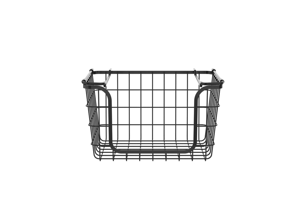 Oceanstar Stackable Wire Baskets for Pantry, Kitchen, Bathroom Organization
