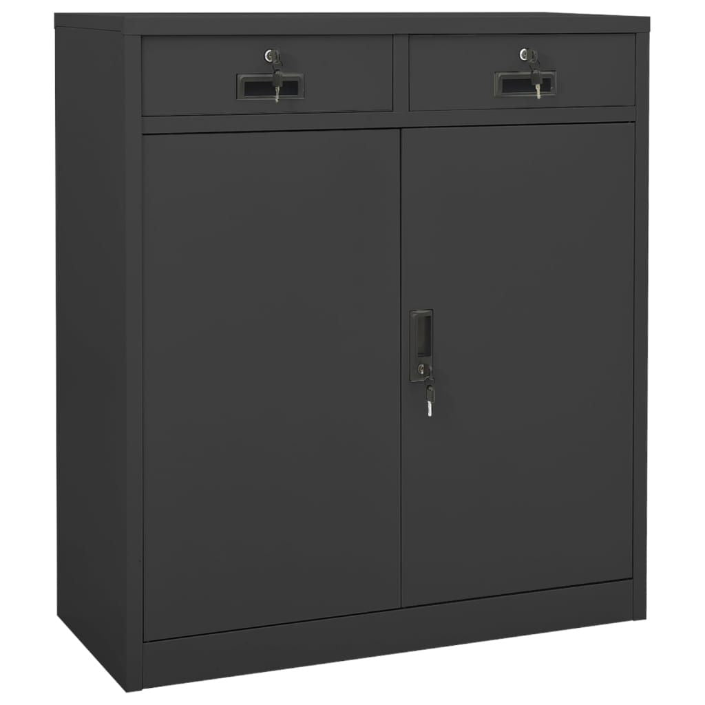 Office Filing Cabinet with Adjustable Shelves and Locking Drawers