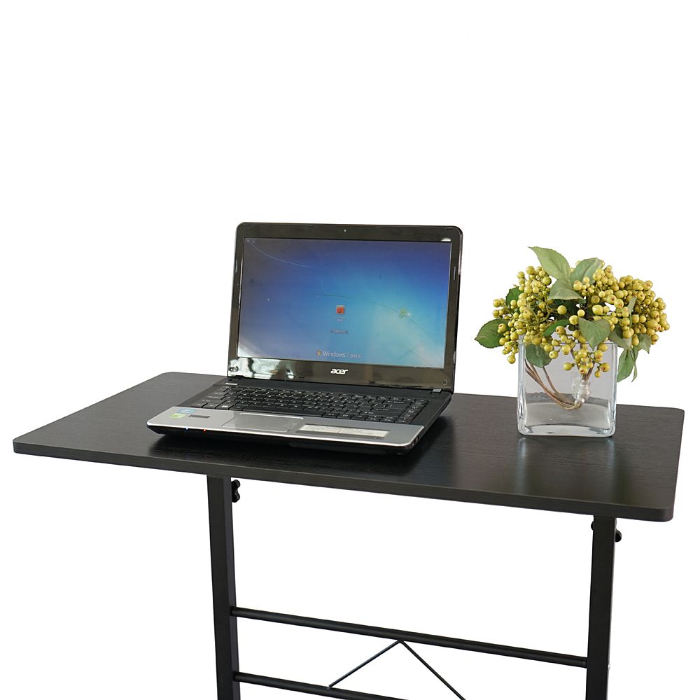 Removable P2 Chipboard & Steel Side Table with Adjustable Height