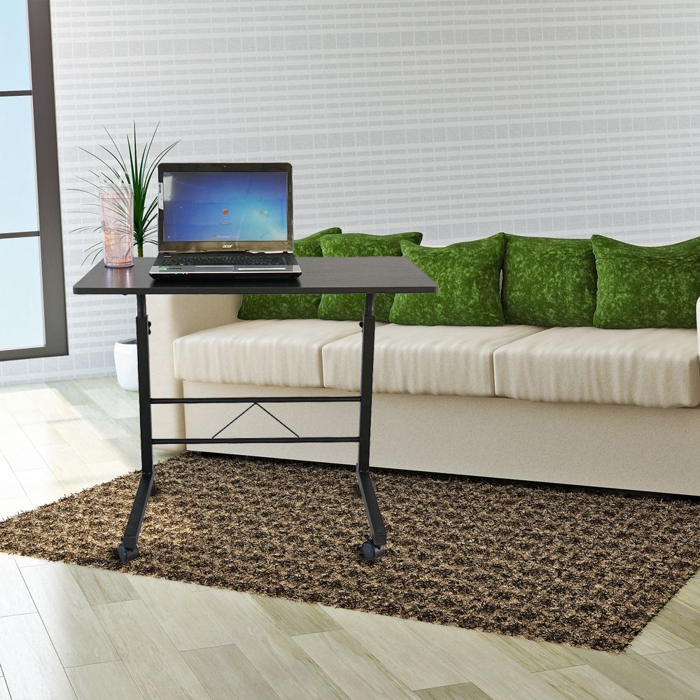 Removable P2 Chipboard & Steel Side Table with Adjustable Height