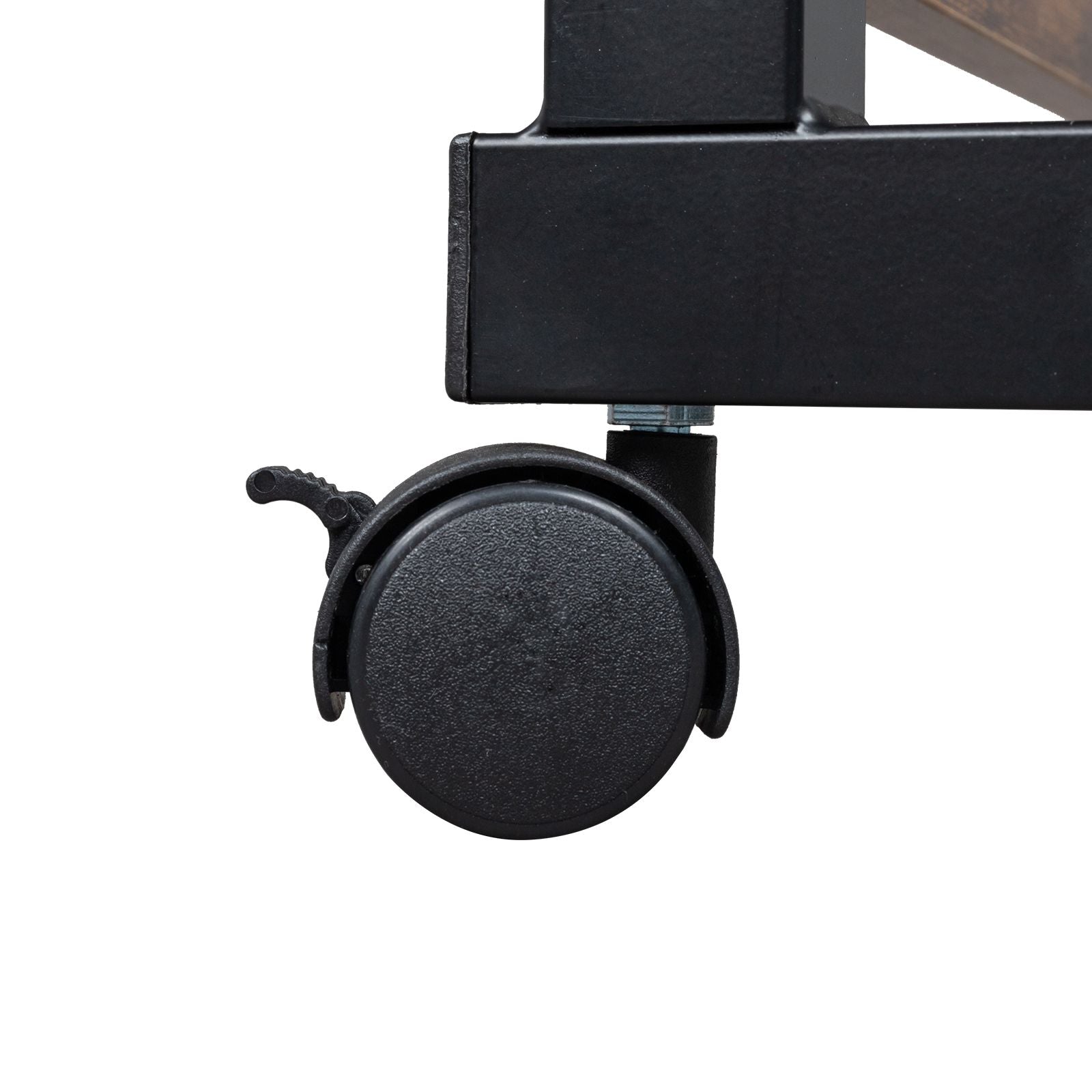 Rolling & Height-Adjustable Side Table with Baffle