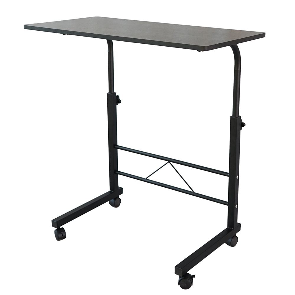 Removable Side Table with Adjustable Height - Black
