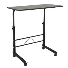 Removable Side Table with Adjustable Height - Black