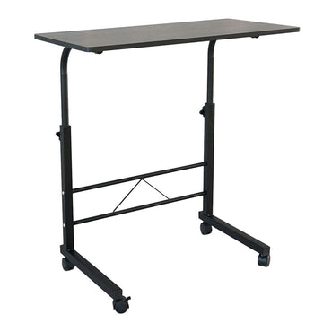 Removable Side Table with Adjustable Height - Black