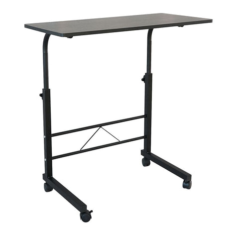 Removable Side Table with Adjustable Height - Black