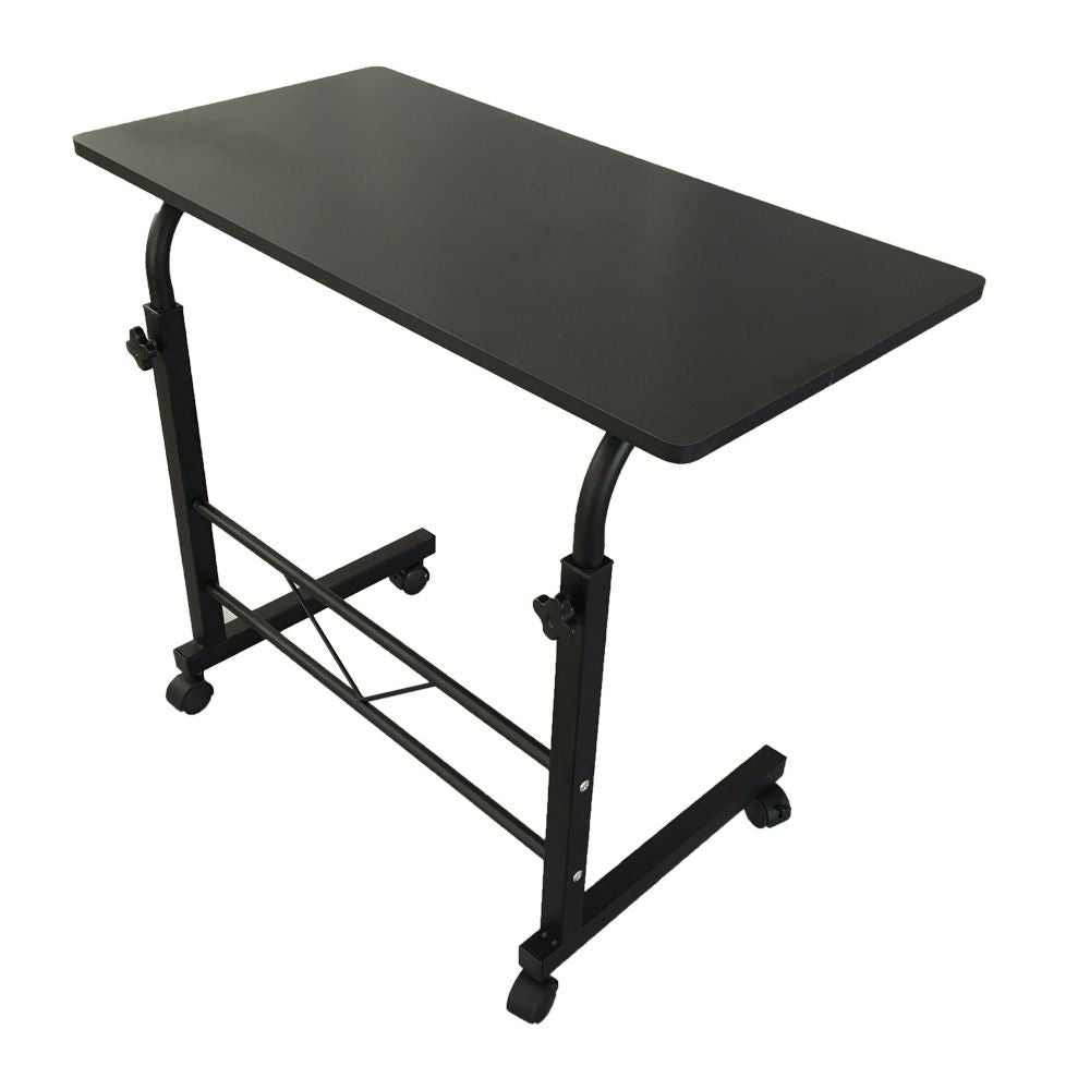 Removable Side Table with Adjustable Height - Black