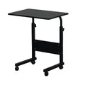 Removable & Adjustable Side Table with Sleek Black Finish