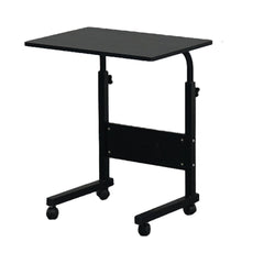 Removable & Adjustable Side Table with Sleek Black Finish