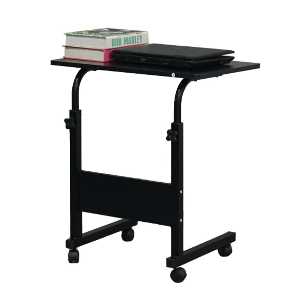Removable & Adjustable Side Table with Sleek Black Finish