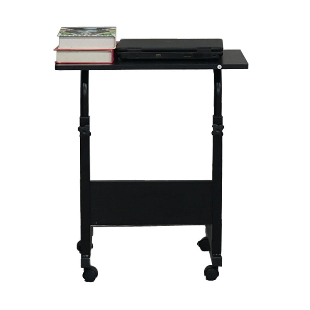 Removable & Adjustable Side Table with Sleek Black Finish